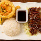 NY Steak Teriyaki with Tempura